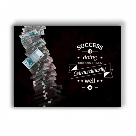Tablou Motivational - Success - Pile Of Money - Img 4