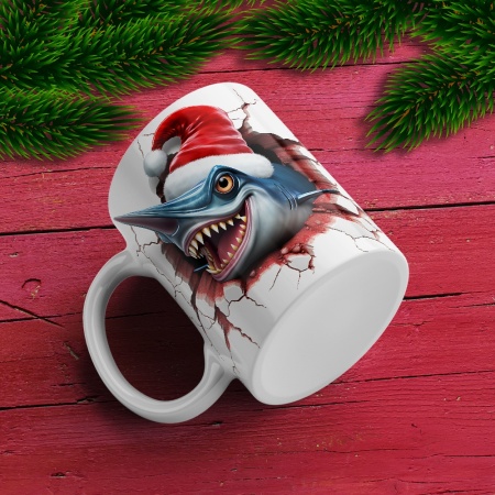 Cana De Craciun - 3D Christmas Swordfish - Img 2
