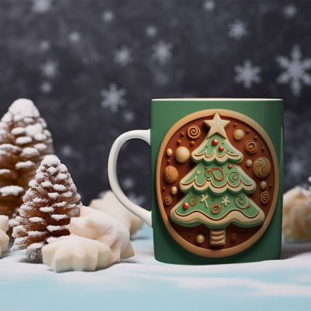 Cana De Craciun - Christmas Cookie on Green - Img 2