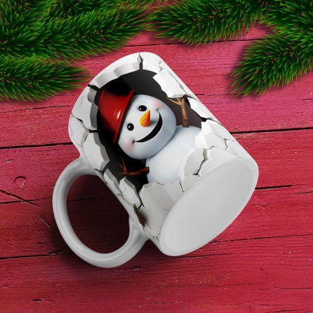 Cana De Craciun - Happy Snowman - Img 3