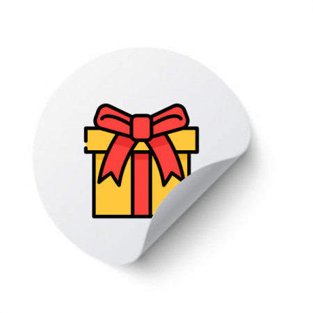 Etichete personalizate CADOU, 100 buc, PVC, rezistente la apa - Img 2
