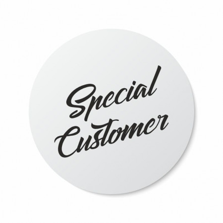 Etichete personalizate SPECIAL CUSTOMER, 100 buc, PVC, rezistente la apa - Img 2