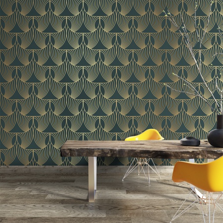 Fototapet - Golden art deco 2 (FTD1000304) - Img 2