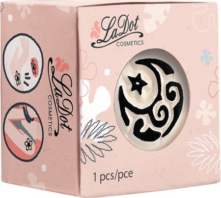 Ștampilă ceramică tatuaje temporare LaDot Cosmetics, S – Lună - Img 3