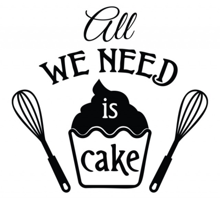 Sticker Bucatarie - All we need is cake - Img 2