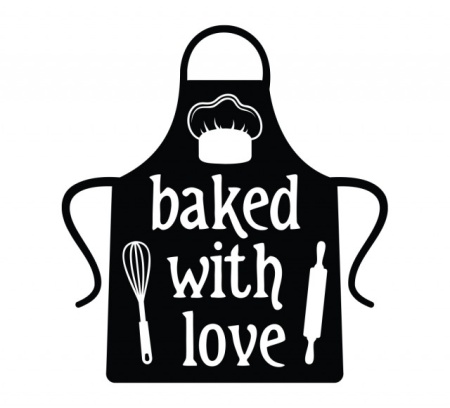 Sticker Bucatarie - Baked with love (chef's hat) - Img 2