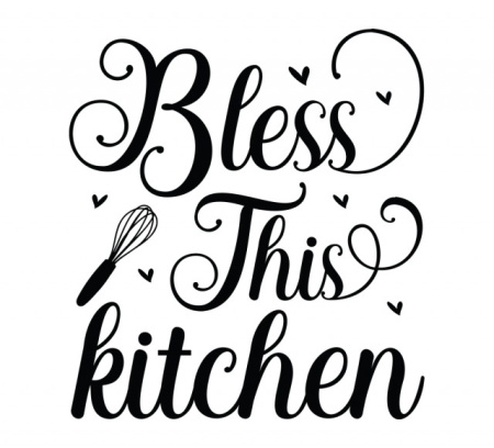Sticker Bucatarie - Bless this kitchen - Img 2