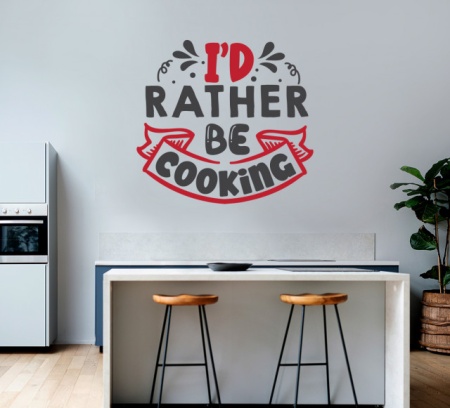 Sticker Bucatarie - I'd rather be cooking - Img 3
