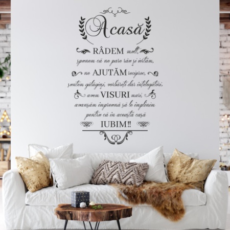 Sticker De Perete Acasa Radem Mult - Img 4