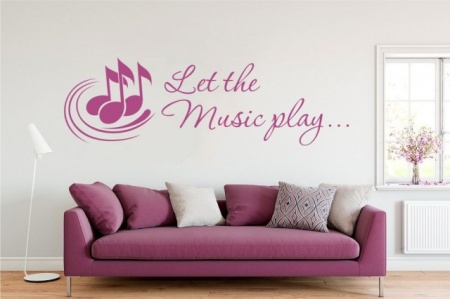 Sticker De Perete Let The Music Play - Img 2