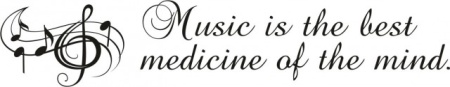 Sticker De Perete Music Is The Best Medicine - Img 4