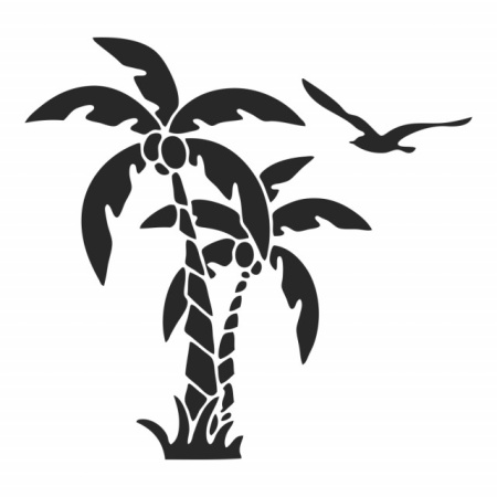 Sticker de Perete Palm Tree Tropical Birds - Img 4