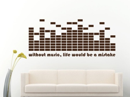 Sticker De Perete Without Music, Life Would Be A Mistake - Img 5