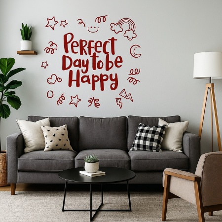 Stiker De Perete Perfect Day