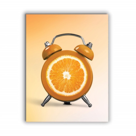 Tablou Bucatarie - Orange Clock - Img 2