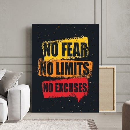 Tablou Canvas Inspirațional - No Fear, No Limits