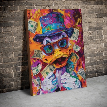 Tablou Canvas Inspirațional - Scrooge (Money Doodle) - Img 4