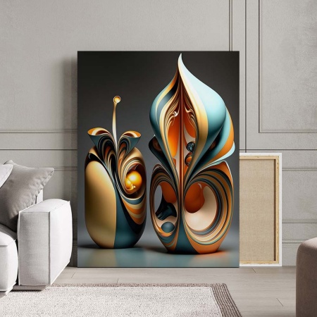 Tablou Canvas Modern Abstract - 3D Surreal still nature - Img 3