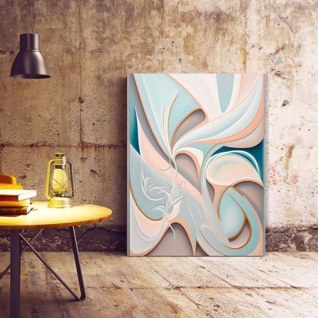 Tablou Canvas Modern Abstract - Pastel abstract immersion - Img 3