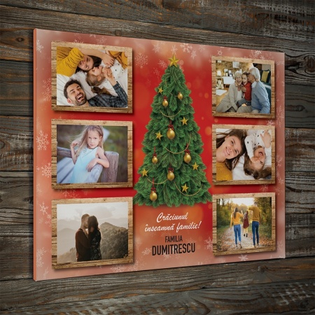Tablou Canvas Personalizat - Craciunul inseamna familie - Img 4