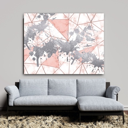 Tablou canvas - Silver Splash on Marble (ZAZ 127) - Img 5