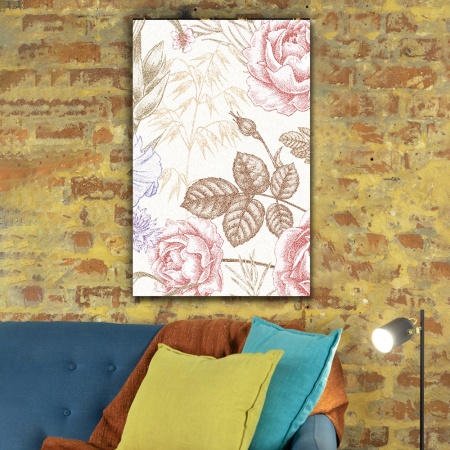 Tablou canvas - Textured Vintage Roses (Floral 111) - Img 5