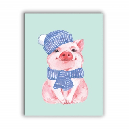 Tablou Copii - Cute Pig - Img 3
