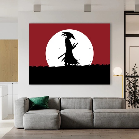 Tablou Full moon samurai - Img 3