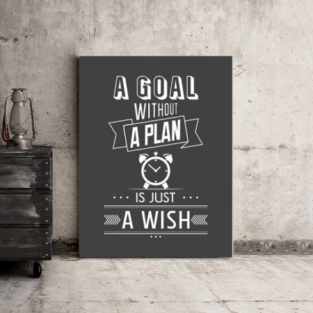Tablou Motivational - A Goal Without A Plan - Img 3