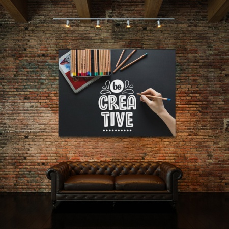 Tablou Motivational - Be Creative (Colored Pencils) - Img 3