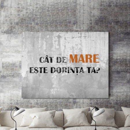 Tablou Motivational - Cat De Mare Este Dorinta Ta - Img 2