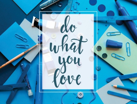 Tablou Motivational - Do What You Love (Blue) - Img 3