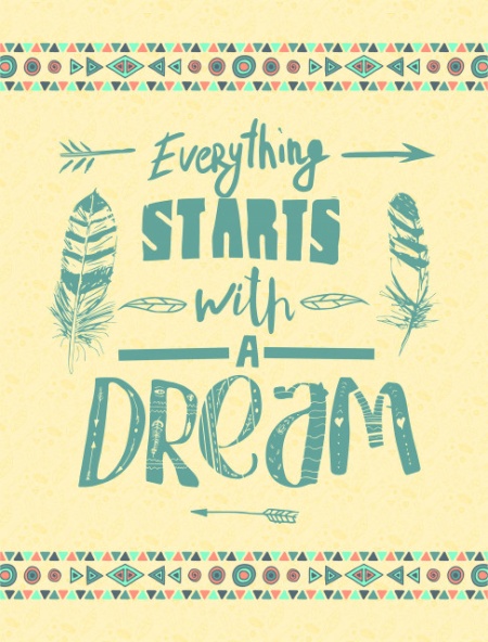 Tablou Motivational - Everything Starts With A Dream - Img 4