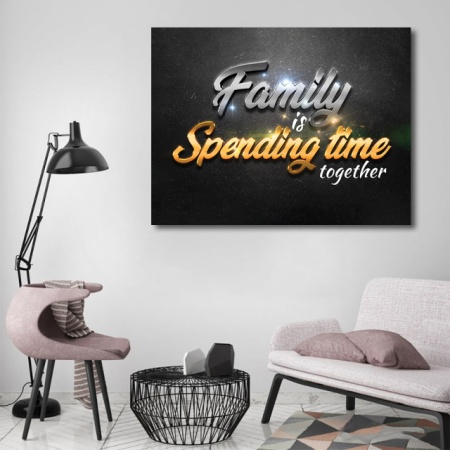 Tablou Motivational - Family is spending time together - Img 2