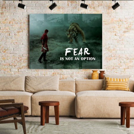 Tablou Motivational - Fear Is Not An Option - Img 3