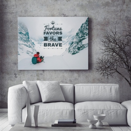 Tablou Motivational - Fortune Favors The Brave - Img 4