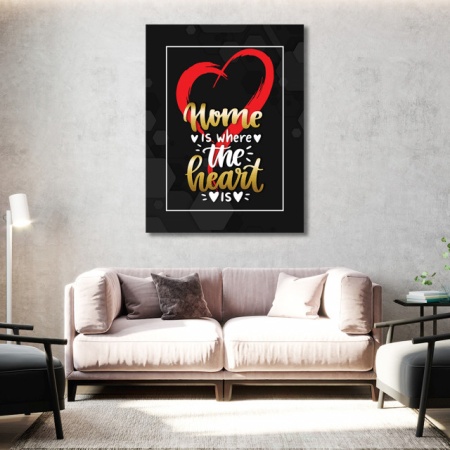Tablou Motivational - Home is where the heart is - Img 4