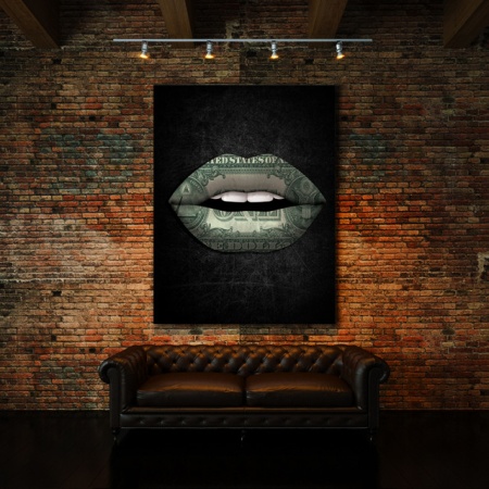 Tablou Motivational - Money Lips - Img 3