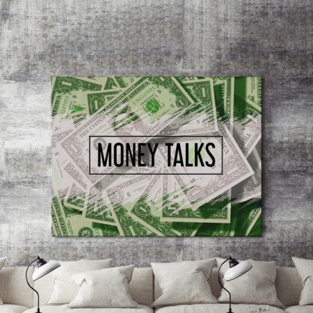 Tablou Motivational - Money Talks - Img 3