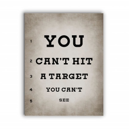 Tablou Motivational - Target (Eye Chart) - Img 2