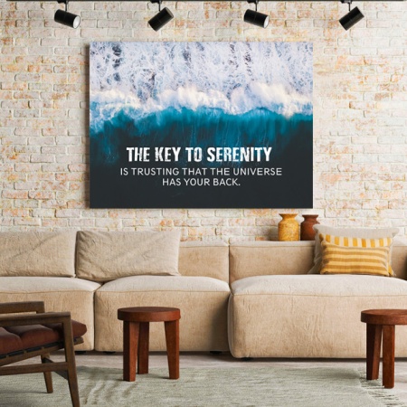 Tablou Motivational - The Key To Serenity - Img 2