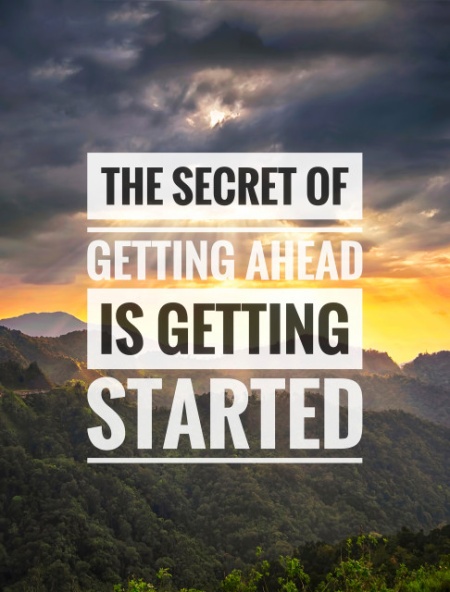 Tablou Motivational - The Secret Of Getting Ahead - Img 3