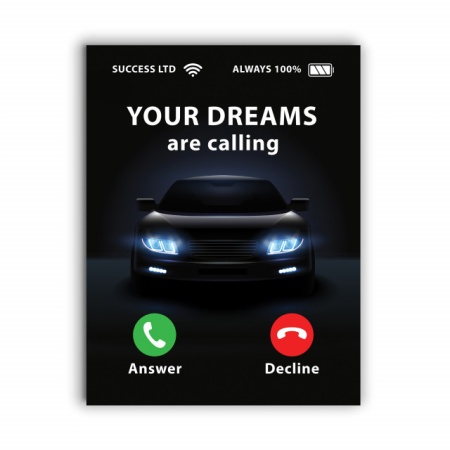 Tablou Motivational - Your Dreams are Calling 2