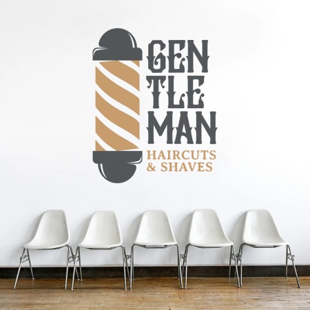 Barbershop (vintage font and pole) - Img 4