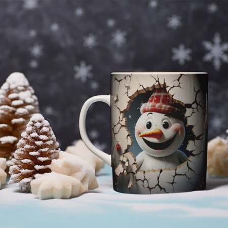 Cana De Craciun - Cartoon Snowman - Img 3