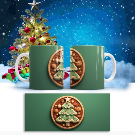 Cana De Craciun - Christmas Cookie on Green - Img 3