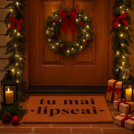 Covor de intrare personalizat - 60x40cm - tu mai lipseai - Img 12