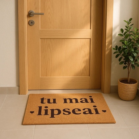 Covor de intrare personalizat - 60x40cm - tu mai lipseai - Img 9