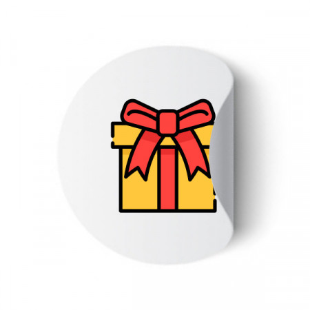 Etichete personalizate CADOU, 100 buc, PVC, rezistente la apa - Img 3
