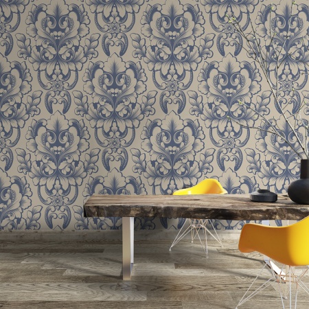 Fototapet - Victorian elegant blue pattern (FTD1000325) - Img 3